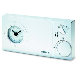 517270551100 EBERLE Easy 3 ft AP Uhren- thermostat Tagesprog. Weiss Fernfühler Produktbild