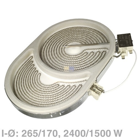 802907 Eupar Kochplatte Oval, erweiterba 2400/1500W Produktbild