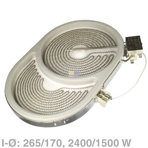 802907 Eupar Kochplatte Oval, erweiterba 2400/1500W Produktbild Front View L