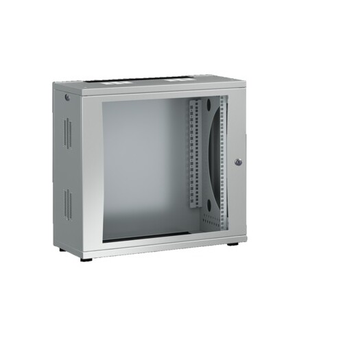 7507020 RITTAL FlatBox 600 x 12 HE x 400 mm RAL 7035 Produktbild Front View L