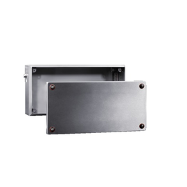 9304000 RITTAL EX-Gehäuse Edelstahl m. verschraubtem Deckel B300xH200xT80mm Produktbild front M