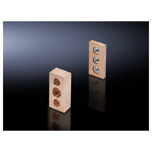9676526 RITTAL Kontaktstück für Flat-PLS Schienen-B60mm 2 Schienen je Leiter Produktbild Front View L
