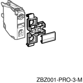 ZBZ001 Schneider E. Schildträger z. Auf rasten v. Bezeichnungsschildern f. XB4B. Produktbild