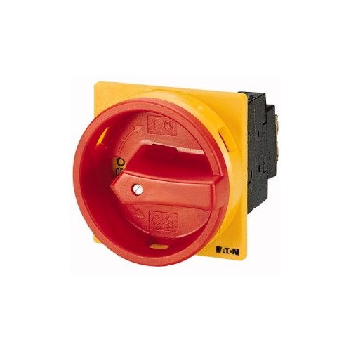 091080 EATON P1-25/EA/SVB/HI11 Einbau Hauptschalter Front IP65 rot/gelb Produktbild Front View L