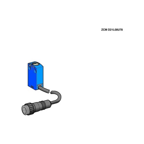 ZCMD21L2 Telemecanique Hilfsschalter- Gehäuse 2-pol, Ö+S mit 2m Kabel Produktbild Front View L