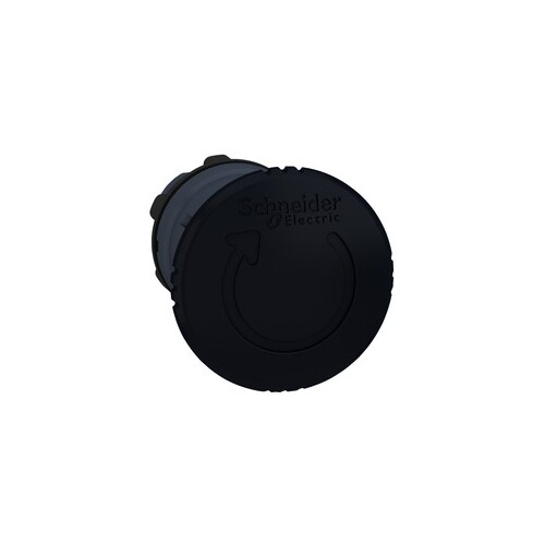 ZB5 AS52 Schneider Pilzdrucktaster mit Rastung 40mm schwarz Produktbild Front View L