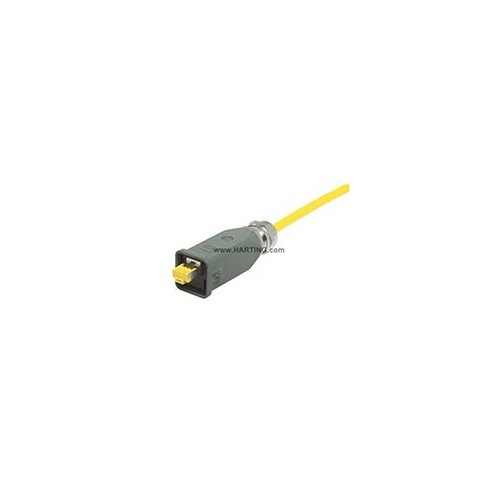 09451151560 HARTING Han3A RJ45 10G Cat6 plug 8p IDC Produktbild Front View L