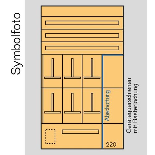 ED8SV Era Zählerverteilereinsatz+Schwach stromfeld 9016x1700x155mm EVU Energie AG Produktbild