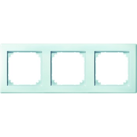 462319 Merten M-Smart 3-Fach Rahmen polarweiß hochkratzfest Produktbild front M