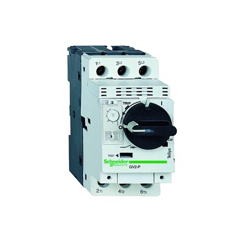 GV2P06 Schneider E. Motorschutzschalter 1-1,6 Amp. Produktbild Front View L