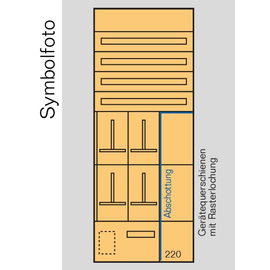 EC9SV ERA Zählerverteilereinsatz +Schwac hstromfeld bxhxt=696x1900x155mm Produktbild