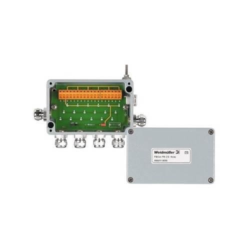 8564110000 Weidmüller Feldbusverteiler FBCon PA CG 4way Produktbild Front View L