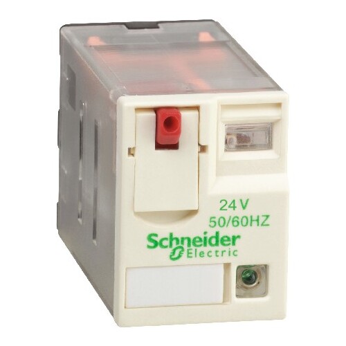 RXM4AB2B7 Schneider E. Minaturrelais 4W 6A mit LED 24 VAC Produktbild Front View L