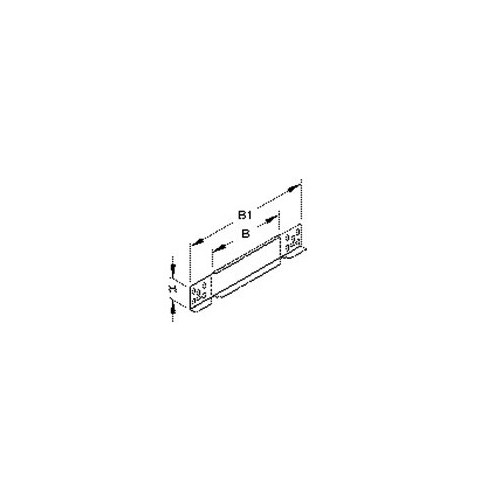 RA 60.200 Niedax Reduzier-/Abschluß-/ Winkel-Stück 200mm Produktbild Front View L