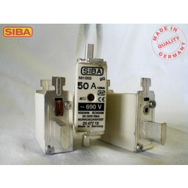 2047713.6 Siba NH-Sicherung Gr.000 6A 660/690V gG/gL m. Kombimelder DIN43620 Produktbild