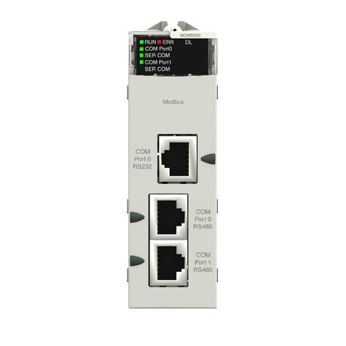 BMXNOM0200 Schneider E. Serielles Modul RS485/232 Produktbild Front View L