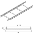 E80005 VERGOKAN KLLI 60*500 Kabelleiter HxB 60x500mm integr. Verbindung Produktbild