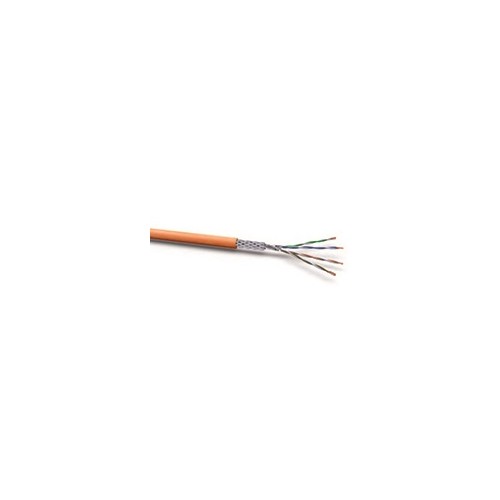 Cat7A DATA LINE 1000MHz 4X2XAWG23 orange S/FTP FRNC LIMMERT-CABLE  100m Ring Produktbild Front View L
