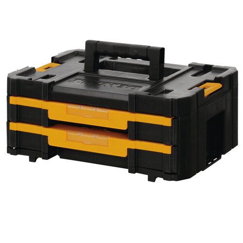 DWST1-70706 DEWALT TSTAK IV Werkzeugbox m. 2 Schubladen 8L Vol. B440xT314xH176mm Produktbild Front View L