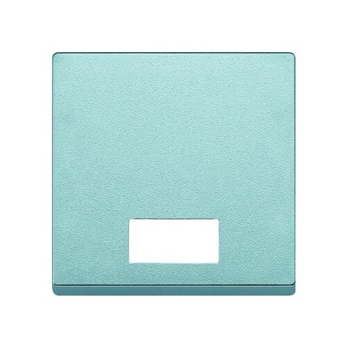 433860 Merten Wippe mit Symbolfenster SystemM aluminium Produktbild Front View L