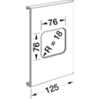 R82817035 HAGER Blende 1fach, FB 60130, lichtgrau Produktbild