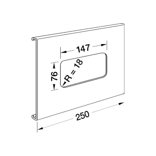 R82857035 HAGER Blende 2fach, FB 60110, lichtgrau Produktbild Front View L