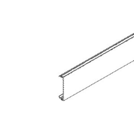 BO80.8 Kleinhuis Deckel zu Brüstungskanal 80mm grau Produktbild front M