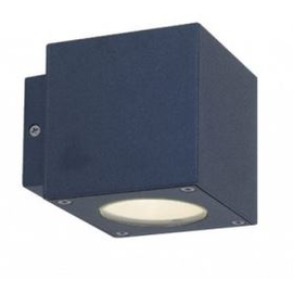 84939/9-ALU LEUCHTWURM Wandleuchte Hector-LED-Mini 2fl. silbergrau Up-Flood Produktbild