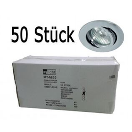 MY-6800-C/BOX LEUCHTWURM o. Fassung Einbaustrahler 50er BOX rund schwenkbar Produktbild front M