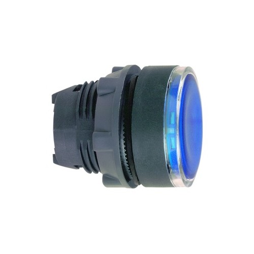 ZB5AH063 Schneider E. Leuchtdrucktaster blau rastend (verklinkt) f. LED Produktbild Front View L