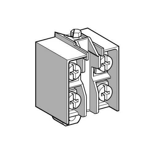 XE2N P2131 Telemecanique. Hilfsschalter block S+S gleichzeitig schaltend Produktbild Front View L