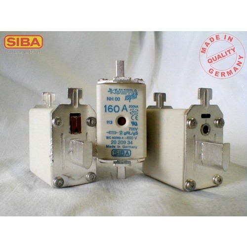 2020934.125 Siba NH Halbleitersicherung Gr.00 125A gS/gRL Produktbild Front View L