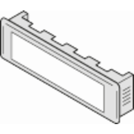 97-9-82016G Renz Namensschild 60x15x0,5mm (07-112) mit grauem Rand Produktbild