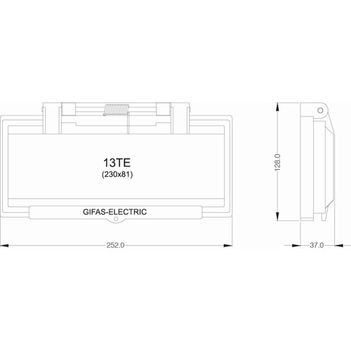 50609 Gifas Abdeckung 13 Einheiten 74.94.01.K Produktbild Front View L