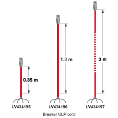 LV434196 Schneider E. NS/NT/NW CORD 1,3M KABEL Produktbild Front View L