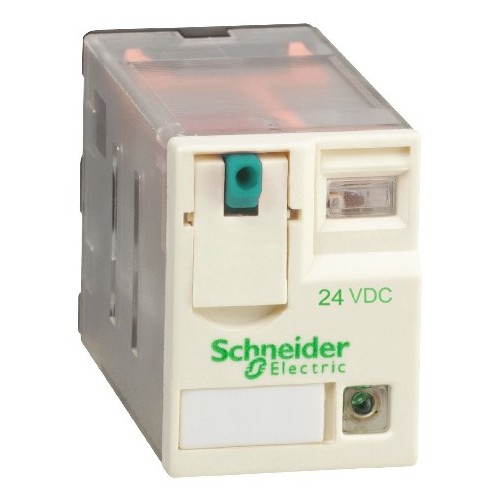 RXM4AB2BD Schneider E. MINATURRELAIS 4W 6A MIT LED 24 VDC Produktbild Front View L