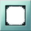 475160 MERTEN Rahmen 1-fach Metall M-Plan platinsilber Produktbild front S