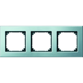 475360 MERTEN Rahmen 3-fach Metall M-Plan platinsilber Produktbild front M