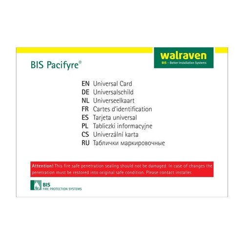 2149999901 WALRAVEN  BIS Pacifyre Tangit ID-Schild Produktbild Front View L