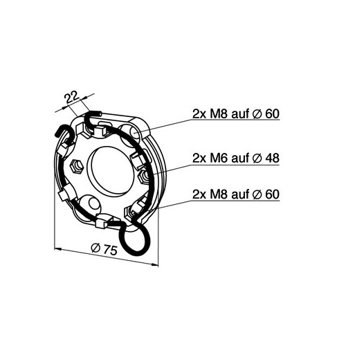 9910008 SOMFY Universallager Produktbild