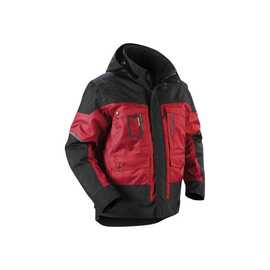 488619775699XL Blakläder WINTERJACKE MIT KAPUZE ROT/SCHWARZ XL Produktbild