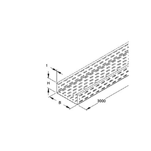 233007 Niedax RL 85.200 Kabelrinne leich Produktbild Front View L