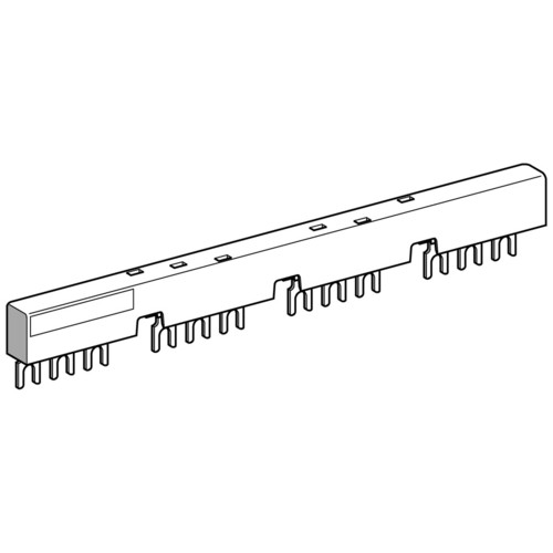 GV2G454 Schneider E. SAMMELSCHIENE FUER 4XGV2 54MM Produktbild Front View L