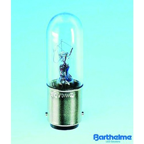 00122405 Barthelme Röhrenlampe 24V 5W BA15d 16x54mm Produktbild Front View L