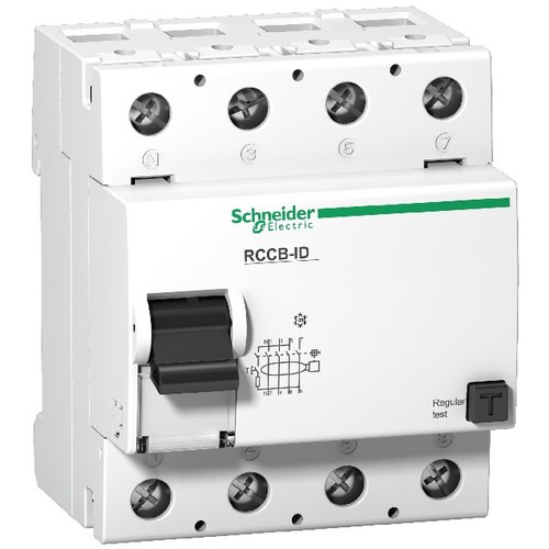 16921 Schneider E. FI-SCHALTER - SI, 4P, 125A, 300MA, KL.A Produktbild Front View L