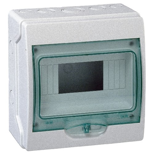 13443 Schneider E. MINIKAEDRA AP 1R 8TE IP65 Produktbild Front View L