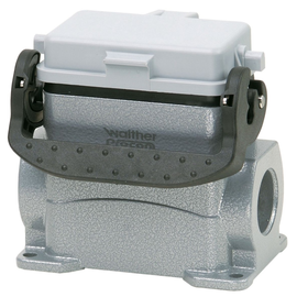 P711610MS Walther Sockelgehäuse B10 53mm hoch LVB 1xM20 mit Klappdeckel Produktbild front M