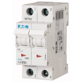 242384 EATON PLSM-B50/2-MW Leitungsschutzschalter 50A 10kA 2-POLIG Produktbild front M