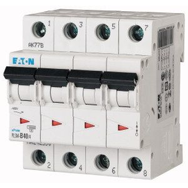 242590 EATON PLSM-B40/4-MW Leitungsschutzschalter 40A 10kA 4-polig Produktbild front M