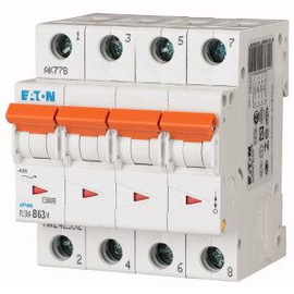 242592 EATON PLSM-B63/4-MW Leitungsschutzschalter 63A 10kA  4-polig Produktbild
